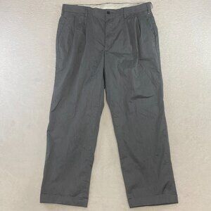 NWT Orvis Pants Mens 38 Gray Most Comfortable Pleated Chino Straight Leg Stretch